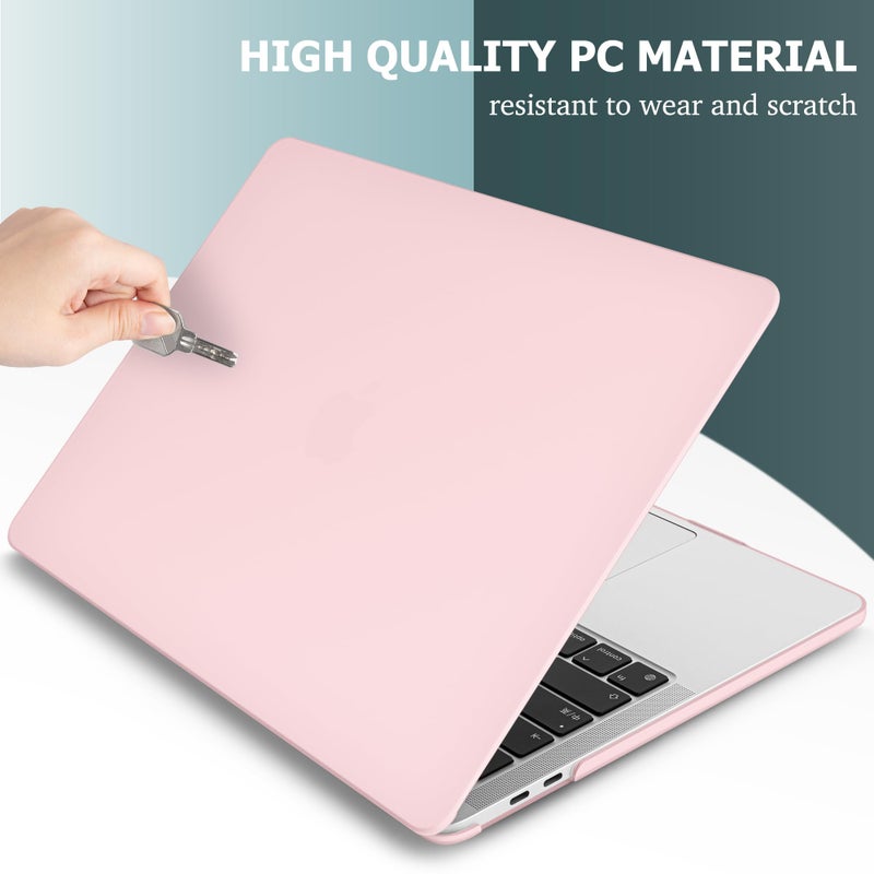 May Chen Compatible with MacBook Pro 13 inch Case 2022 2021 2020 Release Model A2338 M2 M1 A2251 A2289, Plastic Hard Shell Case with Keyboard Cover for MacBook Pro 13 Touch Bar Fits Touch ID, Clear - Image 3